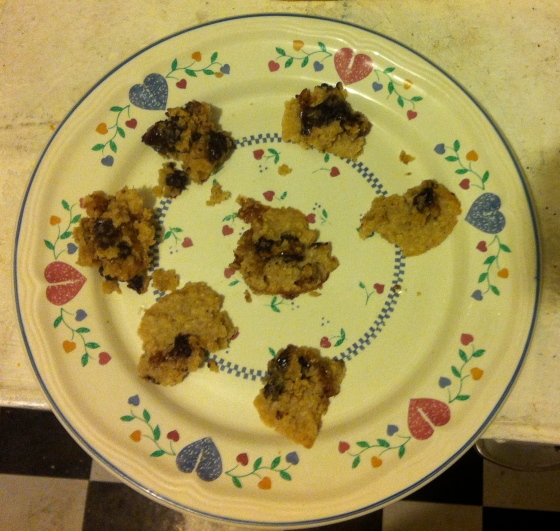 vegan junior mint oatmeal cookies